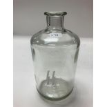 Waffen SS glass Medical apothecary bottle.