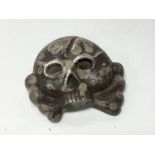 A 3rd Reich Allgemeine Deaths head Totenkopf skull