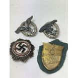 4 museum quality 3rd Reich badges.