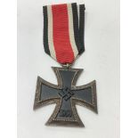 WW2 German iron cross 2nd class EKII with the no 1