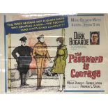 A Vintage film poster. The Password is Courage staring Dirk Bogarde - NO RESERVE