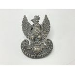 WW2 Polish army side cap badge, made in England.