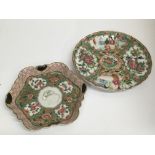 Two 19th century Chinese dishes - no damage or res