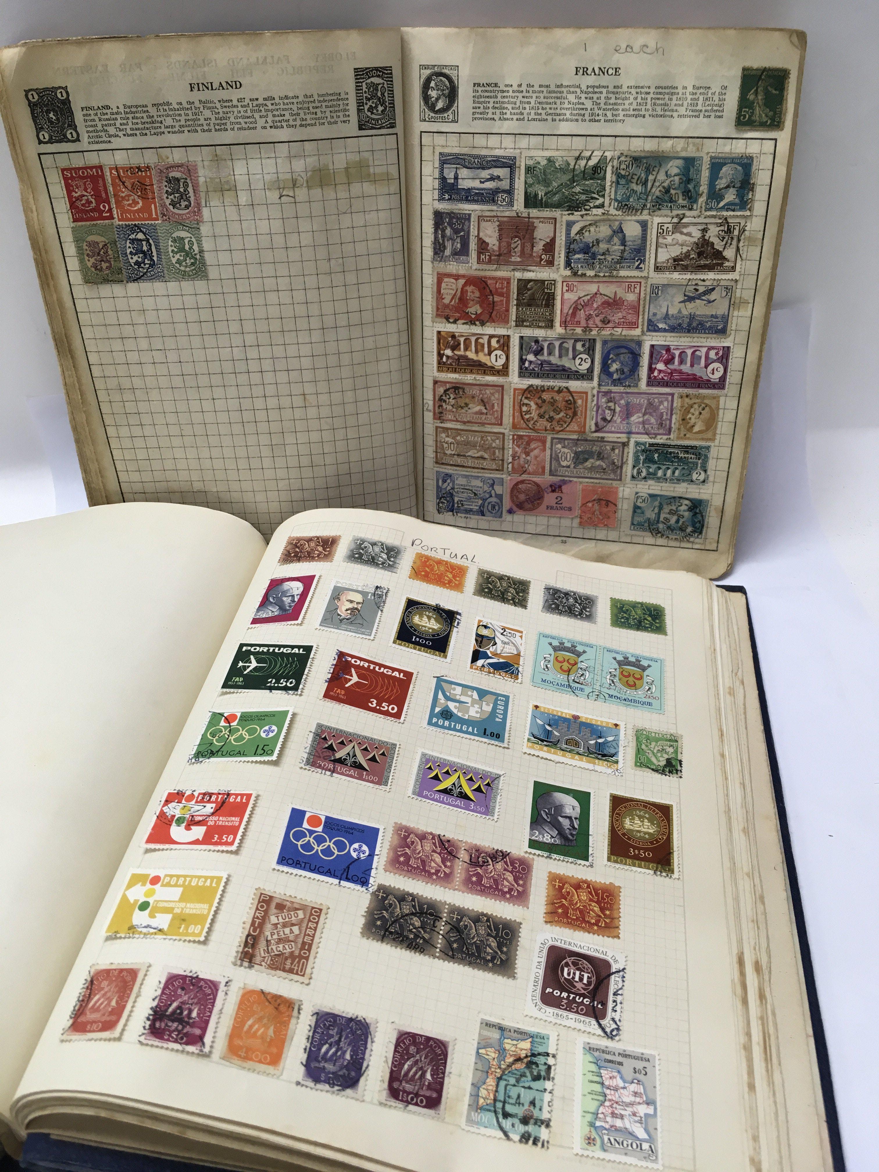 Two vintage stamp albums as pictured. - Image 2 of 4