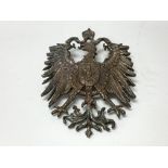 An imperial German colonial cap badge, worn on the