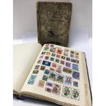 Two vintage stamp albums as pictured.