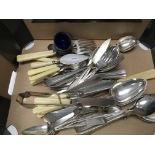 A Collection of plated flatware various .