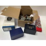 A box of mixed watches some boxed. No reserve.