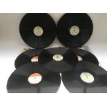 Seven 'Services Calling' GB armed forces 12inch records. NO RESERVE.