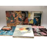 A collection in two bags of mainly jazz records by various artists including Bob Brookmeyer, The