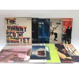 Ten jazz LPs by various artists including The Johnny Scott Quintet, Bob Brookmeyer, Eric Dolphy