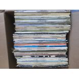 Two boxes of mainly classical, soundtracks, swing and easy listening LPs by various artists