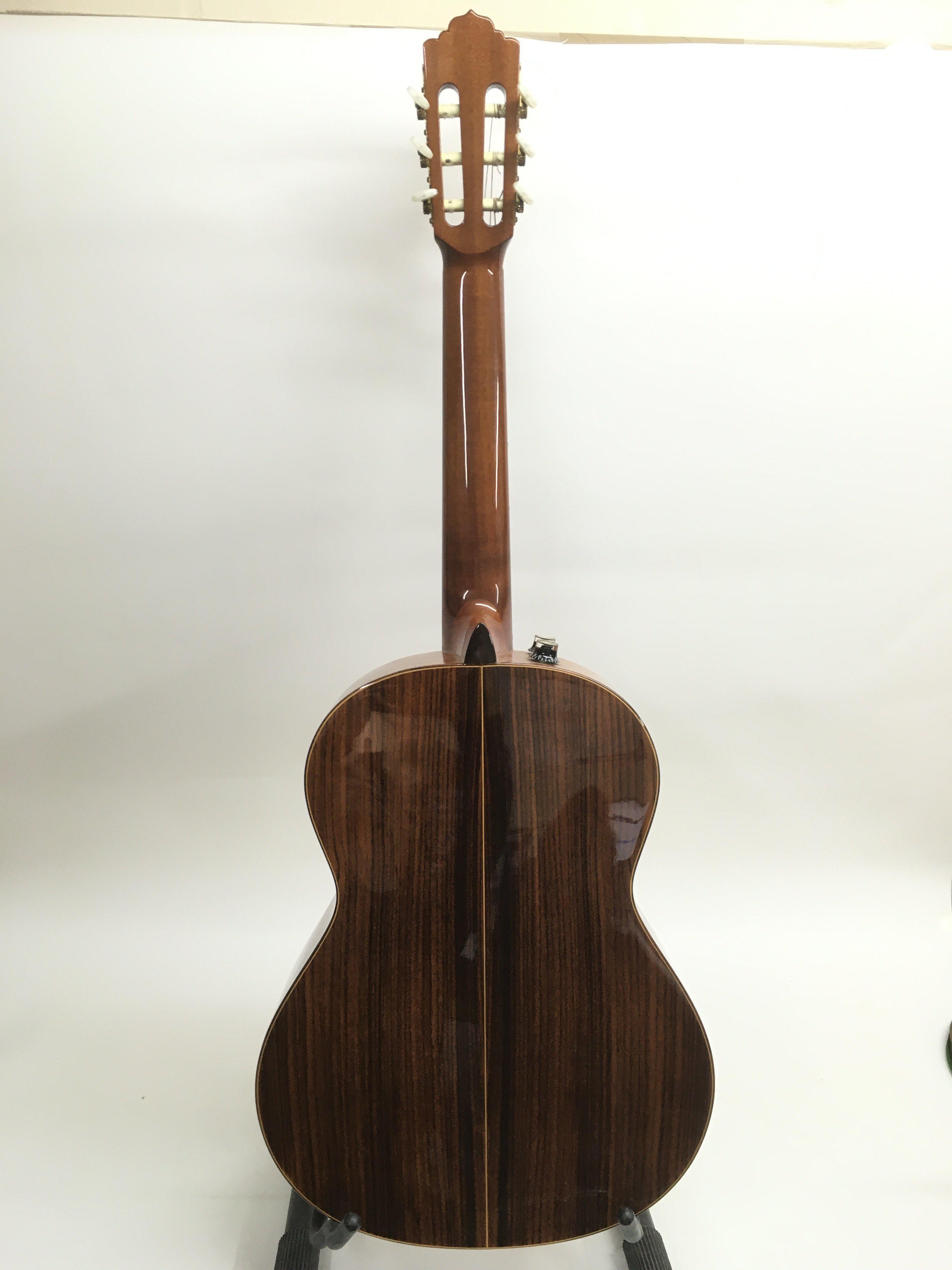 An Almansa model 434 classical guitar with a later fitted pickup beneath the saddle and control - Image 5 of 5