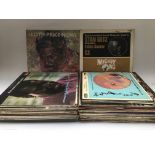 A collection of mainly jazz LPs and 10inch records by various artists including Oscar Peterson, Stan