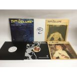 Six Tim Deluxe LPs, 12inch singles and promos, mostly signed By Tim Deluxe and one signed by Ben