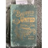 1922/23 Sheffield United Bound Volume Of Football Programmes: Nice decorative hardback volume of