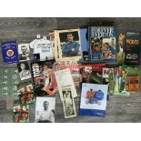 Football Memorabilia Box: Includes Coffer jam jar lids of Hurst Moore Best Ball B Charlton Bell