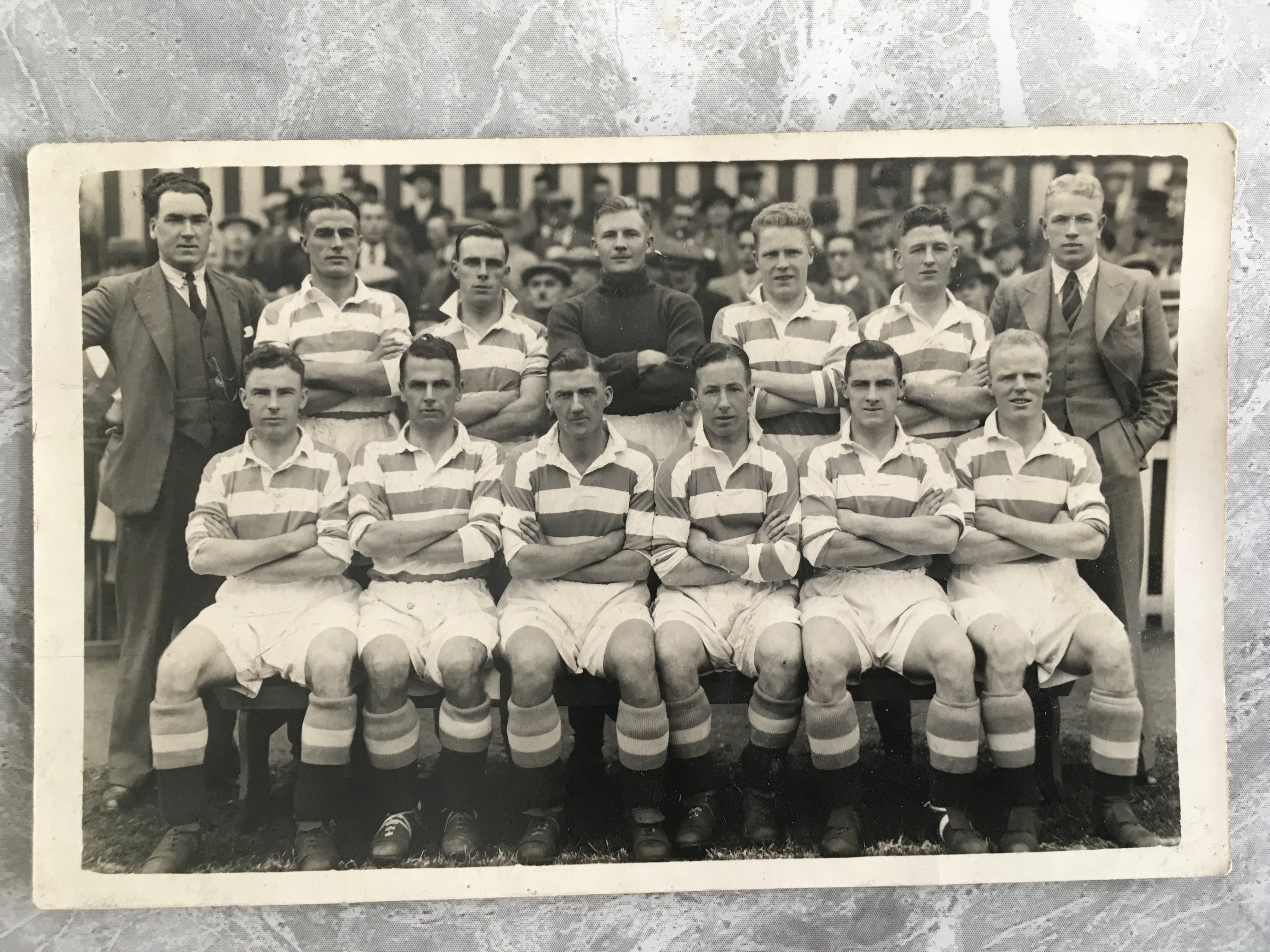 1940s QPR Football Postcard: Very good condition with Wilkes press stamp stamp to rear. Tiny mark to