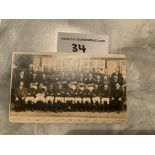Northampton Town 1928/1929 Football Team Postcard: Fair condition with no writing to rear. Slight