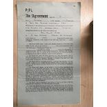 67/68 Southend United Football Contract: Issued to Roy Walsh after he left Ipswich Town. Contract is