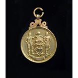 Manchester United 1963 FA Cup Winners Gold Football Medal: Awarded to Maurice Setters in good