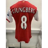 Arsenal 2006/2007 Match Worn Football Shirt: Red short sleeve home shirt made by Nike with Fly