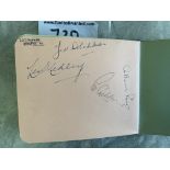 Arsenal + Tottenham Football Autograph Book: 4 Arsenal autographs on one page include Whittaker