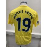 Villarreal 2008/2009 Match Worn Football Shirt: Worn for the match v Arsenal in the Champions League