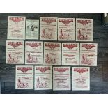 1950s Northampton Town Reserve Football Programmes: From 52/53 to 59/60 to include 52/53 Plymouth,