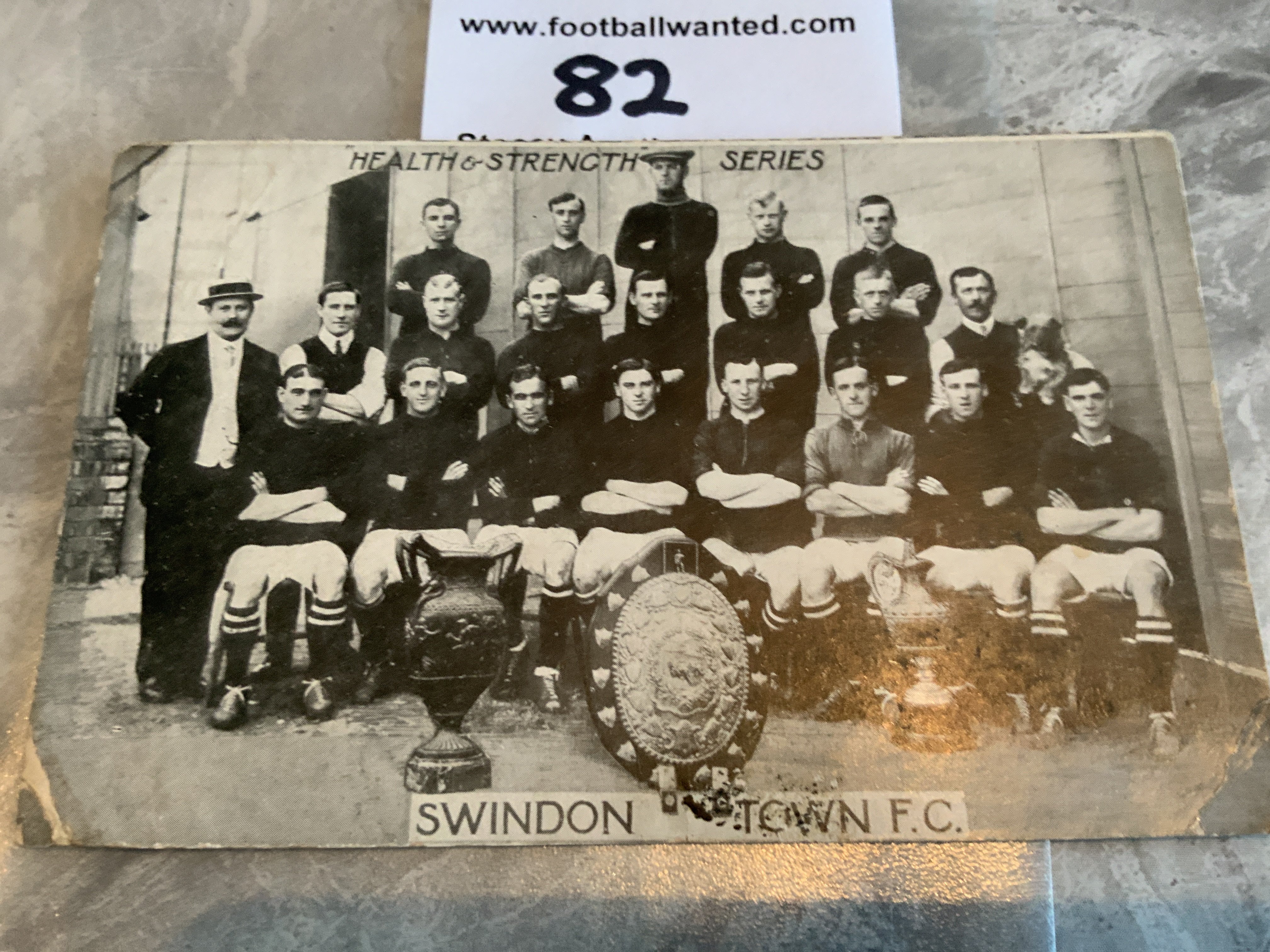 1912 Swindon Town Football Postcard: Fair condition with players names printed to rear. Nice squad