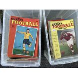 Charles Buchan Football Magazines: Two large boxes from 1952 onwards in good condition. Half are