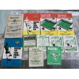 Bradford Park Avenue Home Football Programmes: 55/56 Derby then one per season from 60/61 to 67/68