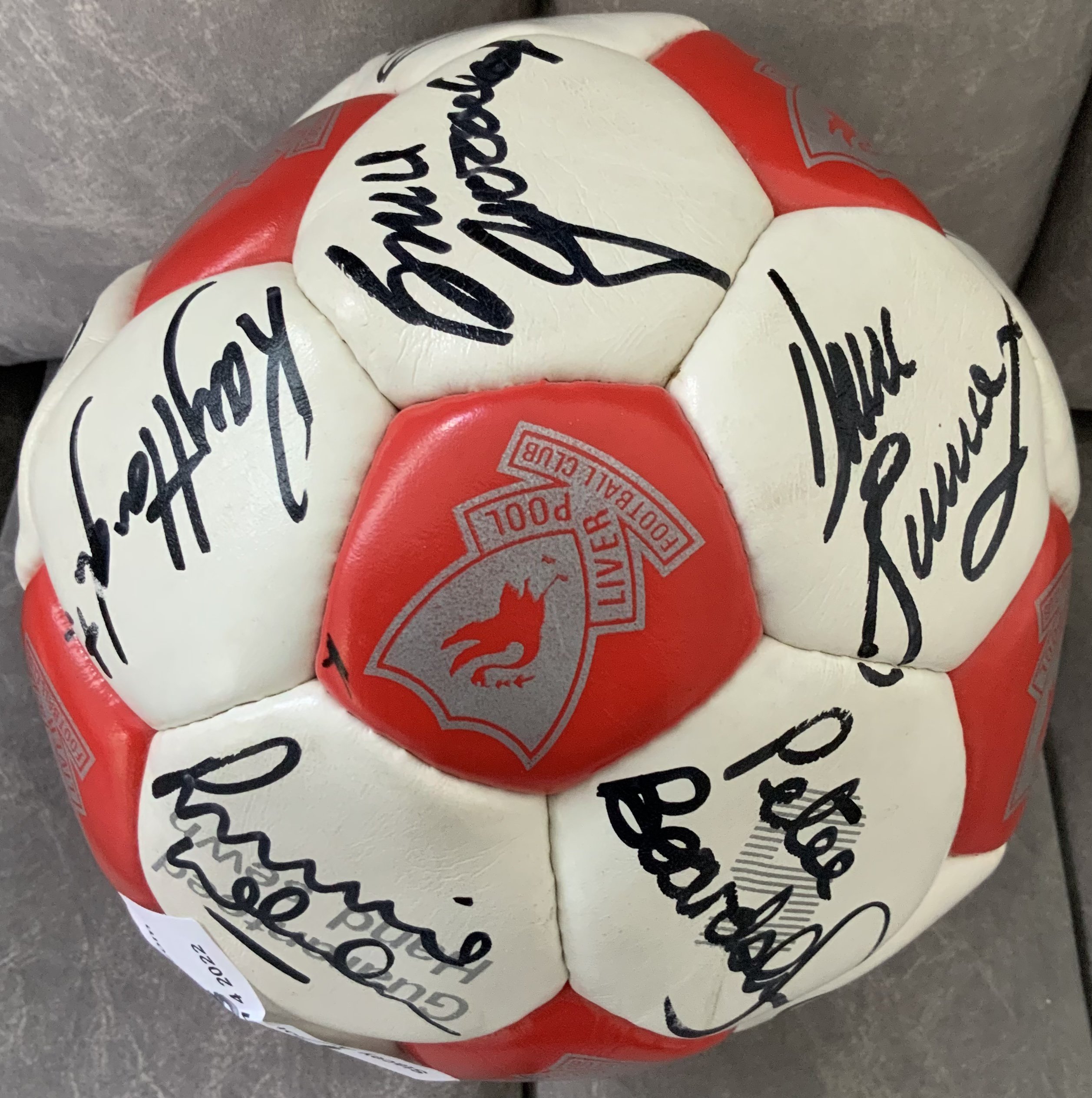 Liverpool 88/89 FA Cup Winners Signed Football: Official Liverpool ball with genuine autographs - Image 2 of 5