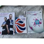 2012 Team GB Olympic Football Players Itinerary: 20 page booklet given to both mens and womens teams