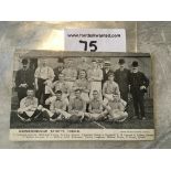 Gainsborough Trinity 1904/1905 Football Team Postcard: Excellent condition with pencilled message