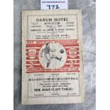 34/35 Doncaster Rovers v Rotherham Football Programme: 3rd Division match dated 19 4 1935. Good with
