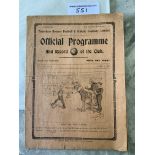 1914/1915 Tottenham v Newcastle United Football Programme: First Division League match dated 2 4