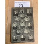 1907 Barnsley FA Cup Team Football Postcard: Very good condition by Bedford. 14 black and white