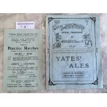 1924/1925 Tranmere Rovers v Grimsby Town Football Programme: Dated 10 4 1925 to include local Pyke