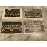 Liverpool Pre War Football Team Postcards: 1909/1910 that may have been previously stuck down,