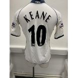 Tottenham 2003/2004 Match Worn Football Shirt: White short sleeve home shirt made by Kappa with