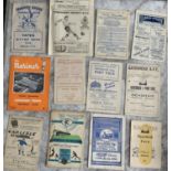 52/53 Port Vale Away Football Programmes: 12 programmes in very good condition with Gateshead having