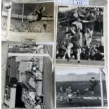 Peter Bonetti Chelsea Football Press Photos: Match action shots with press stamps and annotations to