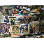 Signed Football Card + Sticker Collection: Incredible quantity of genuine autographs on cards from