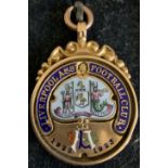 Liverpool 1922/1923 League Winners Football Medal: Issued by the club to Director Walter Cartwright.