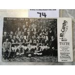 Grimsby Town 1903/1904 Football Team Postcard: Excellent condition with message and address to rear.