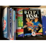 Cup Final Football Programmes: Various finals from the late 60s onwards with high retail value. (