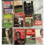 Arsenal Signed Football Book Collection: Signed hardback undedicated books by Bernard Joy, Merson