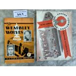 1940s Wolves + Arsenal Football Brochures: 47/48 Arsenal League Champions 28 page brochure and a