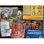 England Home + Away Football Programmes: Vendor travelled to a lot of these matches which include